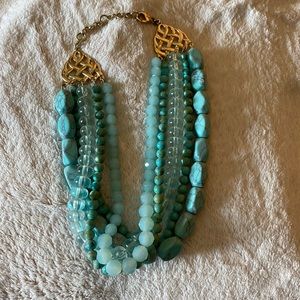 Banana republic chunky turquoise coloring necklace